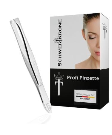 Schwertkrone tweezers professional Solingen 8 cm straight eyebrow plucking splinter tweezers Germany (straight) - Buy Online on GoSupps.com