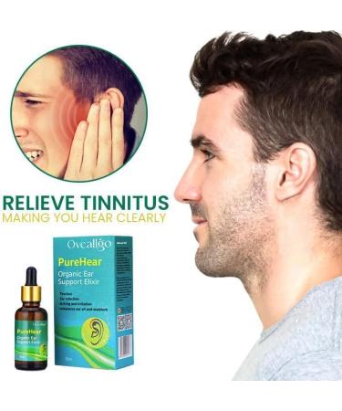 PureHear Organic Ear Support Elixir Natural Ear Drops for Ear Pain (2pcs) | GDSAFS Oveallgo - Buy Online on GoSupps.com