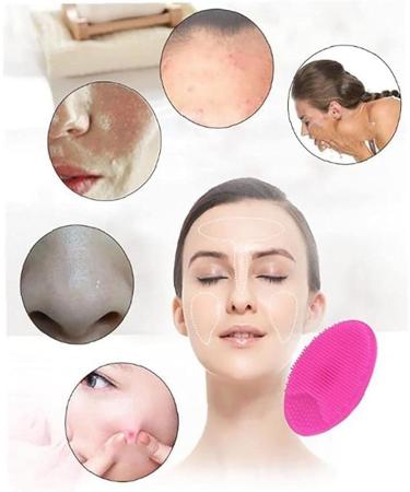 Silicone Body Shower Brush for Skin Massage - Purple - Buy Online on GoSupps.com