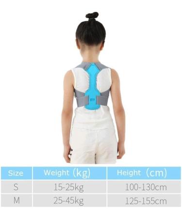 Children Kid Shoulder Back Brace Support Adjustable Magnetic Posture Corrector Spine Lumbar Support Brace Belt (Color : Blue Size : Small) (Blue Small) (Small) - Buy Online on GoSupps.com