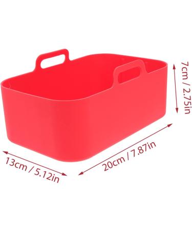 Zerodeko Air Fryer Paper Air Fryer Pad Round Baking Pan Air Fittings Air Fryer Silicone Liners Air Fryer Accessory Food Set Red 20X13X7CM - Buy Online on GoSupps.com