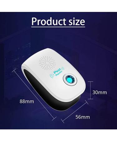 Toyukia 2023 Dual Ultrasonic Pest Repeller 8 Pack - Electronic Control for Insects, Roaches, Spiders, Mice - Indoor Mosquito Repellent for Home, Kitchen, Office, Warehouse, Garage (White) - Buy Online on GoSupps.com