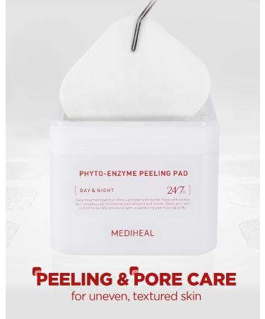 MEDIHEAL Phyto Enzyme Peeling Pad - Vegan Face Resurfacing Pads with LHA & Papaya Enzyme - 90 Pads - Buy Online on GoSupps.com