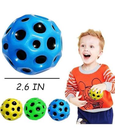 Buy Songyea 4-Piece Moon Ball Set | High Bounce Rubber Balls for Kids | Multicolored Space Balls | Perfect for Outdoor Play - 7 cm Flunkyball - Buy Online on GoSupps.com