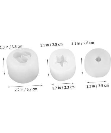 NUOBESTY 3pcs Silicone Mold Candle Molds Succulents Fondant Mold Diy Supply Handmade Soap Succulent Plants Transparent 5.7X5.3X3.5CM - Buy Online on GoSupps.com