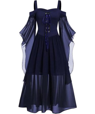 Halloween Women's Plus Size Cold Shoulder Costume - Navy XX-Large - Buy Online on GoSupps.com