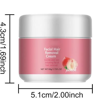 Facial hair removal cream 50g for women effective depilatory cream skin hair removal visible smooth skin painless for upper lip cheeks and eyebrows (1) - Buy Online on GoSupps.com
