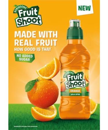 Robinsons Fruit Shoot Orange 15 x 200ml - Refreshing Kids Drink - Buy Online on GoSupps.com