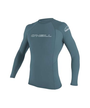 O'Neill Wetsuits Men's Basic Skins L/S Rash Guard Vest XL Dusty Blue