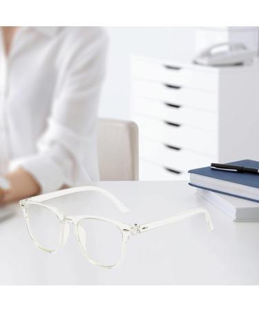 Stylish Eyeglasses Transparent Spectle Eye Fatigue Lightweight Eyewear for Women Men Unisex Game Work clear - Buy Online on GoSupps.com
