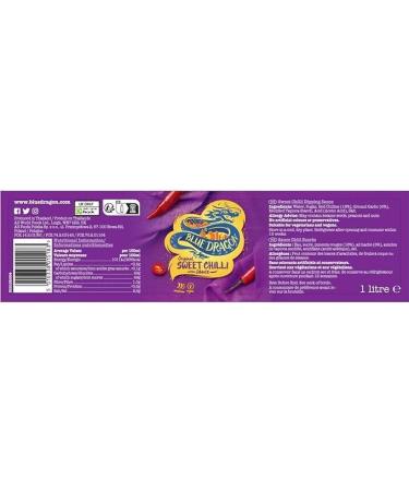 Blue Dragon Sweet Chilli Dipping Sauce Red Chillies Garlic Thai - Pack of 2 x 1L - Buy Online on GoSupps.com