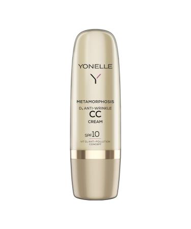 Yonelle CC Cream SPF10 - Anti Fold CC Creme - Series Metamorphosis for all skin types - Tinted day cream with light protection factor - Tinted Moisturizer with LSF 10-1 Light Neutral - 50 ml