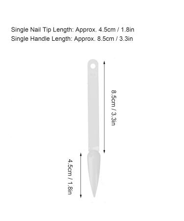 Transparent Nail Polish Display Stick | Easy Color Application & Practice | Perfect for Nail Polish Collection - Buy Online on GoSupps.com