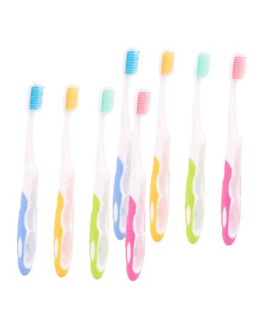 Beaupretty 8pcs Oral Accessories Bristle Toothbrushes Adult Toothbrushes Travel Toothbrush Oral Care Tool