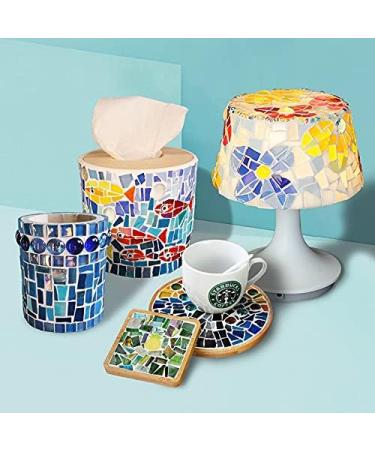1.1lb Irregular Crystal Mosaic Tiles - DIY Crafts for Picture Frames, Jewelry, and Coasters - Gold Series - Buy Online on GoSupps.com