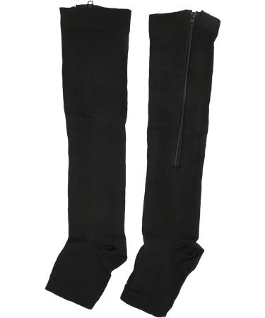 Open Compression Stockings for Pain Relief | Elastic Decompression for Sports | Black L/XL - Shop Internationally - Buy Online on GoSupps.com