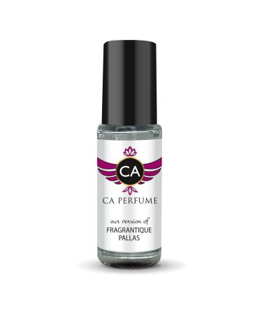 CA Perfume Impression of Fragrantique Pallas for Women Perfume Oil Amber Floral Scent Long Lasting Perfumes for Women Travel Size Mini Perfume Sample TSA Ready Body Oil Roll-on 0.14 Fl Oz 4ml