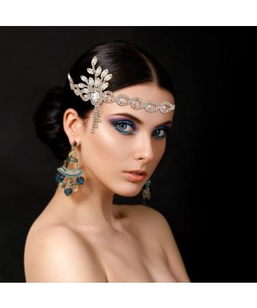 Lurrose Vintage 1920s Leaf Medallion Headband for Women - Perfect for Wedding, Bridal, and Themed Parties - 1 Pack - Buy Online on GoSupps.com