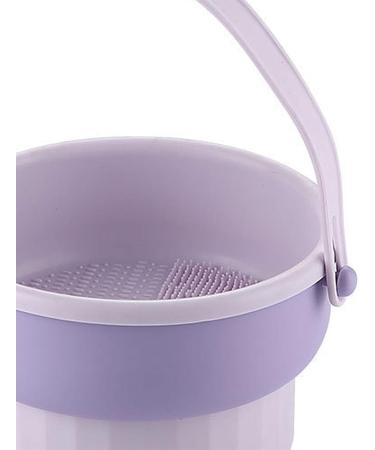 Sharplace Makeup Brush Cleaner Cleaning Tool for Brushes Portable Washing Tool Washing Cosmetic Brushes Cleaner with Holder Violet - Buy Online on GoSupps.com