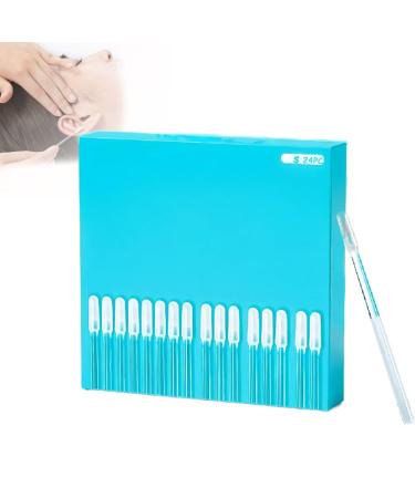Adhesive Ear Sticks 24pcs Reusable Sticky Ear Pick Adhesive Ear Cleaner Tool Soft Silicone Earwax Remover Kit Portable Ear Scoop Earwax Remover Tool for Child and Adult and Pet (S) Small