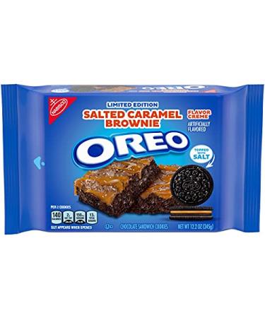 Oreo Salted Caramel Brownie Flavored Creme Chocolate Sandwich Cookies - Limited Edition 12.2 Oz - Buy Online on GoSupps.com