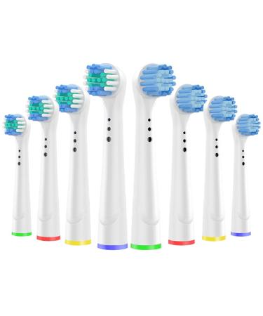 Replacement Toothbrush Heads for Oral B Braun  Electric Toothbrush Replacement Heads  8PCS Sensitive Clean Professional Electric Toothbrush Head Compatible with Oral-B Pro1000/7000/9600/5000/3000/8000 Type B