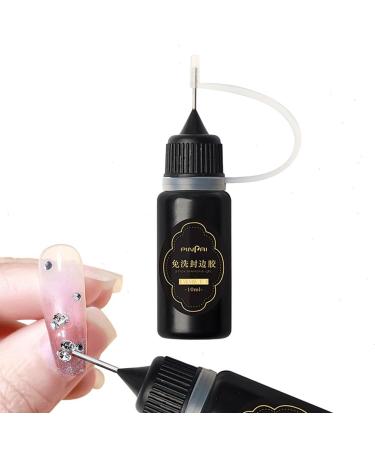 Nail Glue Premium Quality Gel Nail Glue with Stainless Steel Pinhole Design Wash-Free Sticky Drill Nail Bond Glue for Women#G410
