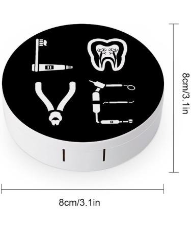 Dental Hygienist Contact Lens Travel Kit - Portable Cute Contact Box with Mirror for Daily Use - Shop Internationally - Buy Online on GoSupps.com