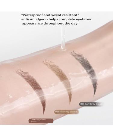  SONGVISON 2024 New 3D Eyebrow Pencil Microblading with 2 Fork Tips Long-Lasting and Waterproof Eyebrow Pencil for Natural-Looking Brows - Buy Online on GoSupps.com