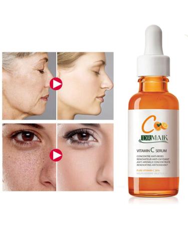 Pure 20% Vitamin C Face Serum | Anti-Aging & Brightening Serum with Hyaluronic Acid | 1 FL Oz for Smooth Youthful Skin - Buy Online on GoSupps.com
