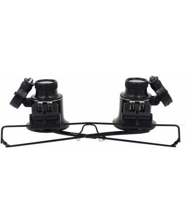 Magnifying Magnifying Glass Glasses loupes Magnifier Eyewear with LED Lighting Watch Repai 20X Dual Eye Jewelry Loupe Lens (Magnification : 20X) Good Times - Buy Online on GoSupps.com