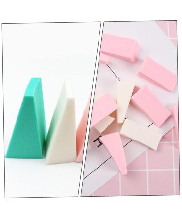 FRCOLOR 30pcs Triangle Makeup Puffs - Jaw Trainer Cosmetic Wedges for Flawless Application | Green Makeup Sponge Set - Buy Online on GoSupps.com