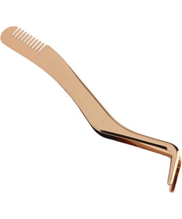Premium Volume Eyelash Tweezers - Multifunctional Stainless Steel Tool for Applying False Lashes with Comb Design | International Shipping Available - Buy Online on GoSupps.com