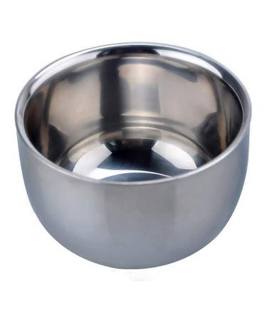 FRCOLOR Shaving Bowl Stainless Steel Shaving Soap Bowl Shaving Mug Shaving Foam Cream Cup Shaving Accessories for Salon Shop Home