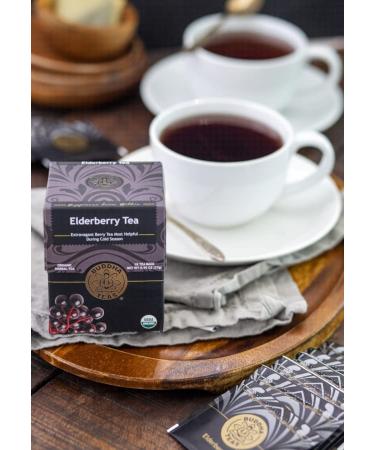 Buddha Teas Organic Elderberry Tea | Boost Immunity | OU Kosher, USDA Organic | 18 Bleach-Free Bags - Buy Online on GoSupps.com