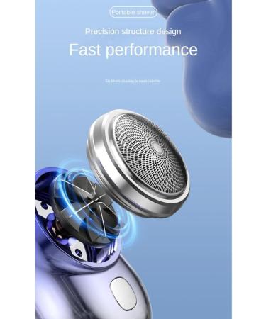 tesrgre Portable USB Electric Shaver Travel Shaver for Men Pocket Electric Shaver Beard Trimmer Digital Display B Silver - Buy Online on GoSupps.com