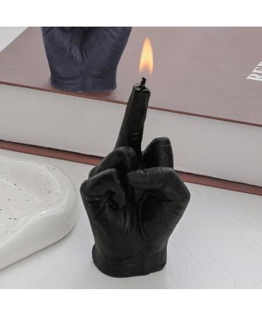Friendly Finger Shaped Wax Candle - Funny Aromatherapy Candle for Festivals & Gifts | Scented Desktop Decor (White - Buy Online on GoSupps.com