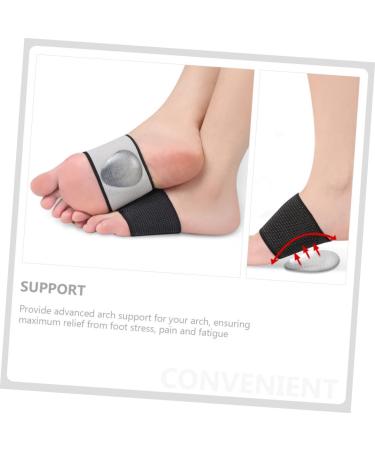 FRCOLOR Arch Support Sleeves for Flatfoot | TPE Insoles for Comfort | Outdoor Foot Support for Men & Women | 1 Pair Black (11.6x6cm - Buy Online on GoSupps.com