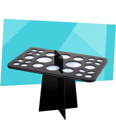 FRCOLOR Acrylic Makeup Brush Tree & Organizer | 26pc Stand for Brushes & Nails - Perfect Drying Rack & Display - Black - Buy Online on GoSupps.com