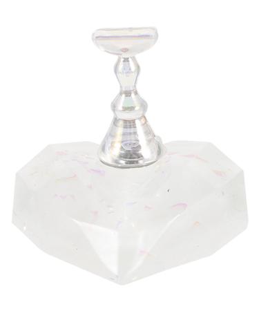 FOMIYES 1 Set Magnetic Base Press on Nail Holder Magnetic Nail Holder Nail Stands for Press on Nail Display Stand Nail Accessories Nail Stand for Press on Portable False Nails Acrylic 3.8x3.6cm As Shown