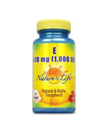 Nature's Life Vitamin E 1 000 IU | 50 ct