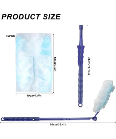 Firstrays 30 Dust Cloth with 1 Handle Microfibre Dust Cloth Duster Fit for Cleaning Dust Dirt Cleaning Dust 1Set - Buy Online on GoSupps.com
