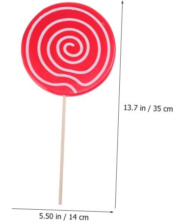 Alipis 4 Pcs Fake Lollipop Props Decor Christmas Lollipop Props Giant Prop Giant Candy Peg with Hook Realistic Candy Props Kid Toys Lollipop Cake Decorations Child Wooden Ornaments Drinks - Buy Online on GoSupps.com
