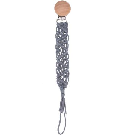 Buy TSBB Crochet Pacifier Clip BPA Free Woven Cotton Rope Dummy Nipple Holder | Safe & Stylish International Shipping - Buy Online on GoSupps.com