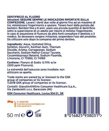 Buy Aquafresh Little Teeth Toothpaste for Kids (1-5 Years) - 12 x 50 ml | Gentle Cleaning & Protection - Buy Online on GoSupps.com