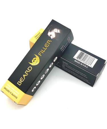 Mipcase Beard Dye Stick Mustache Pen Concealer for Men 2-in-1 Bearded Filler Men Bearded Shaping Tool Shaper medium Dark Brown - Buy Online on GoSupps.com