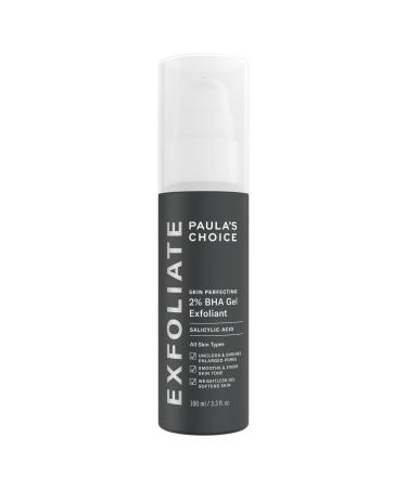 Paula's Choice SKIN PERFECTING 2% BHA Gel Exfoliant - Targets Blackheads & Enlarged Pores - Exfoliating Peel with Salicylic Acid - All Skin Types - 100 ml 100 ml (Pack of 1)
