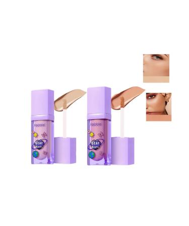 Moisturizing Concealer Stick Lightweight Full Coverage Long Lasting Conceals Corrects Hydrates Long-Wear Matte Finish Waterproof & Lightweight For All Skin 2 Pcs (0305)