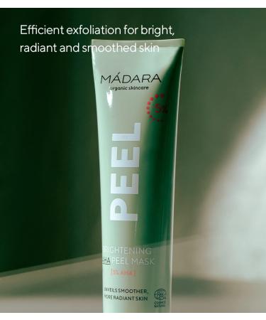 M dara Organic Skincare Brightening AHA Peel Mask 60ml | Vegan Ecocert-Certified for Radiant Skin with Fruit Acids & Vitamin C - Buy Online on GoSupps.com