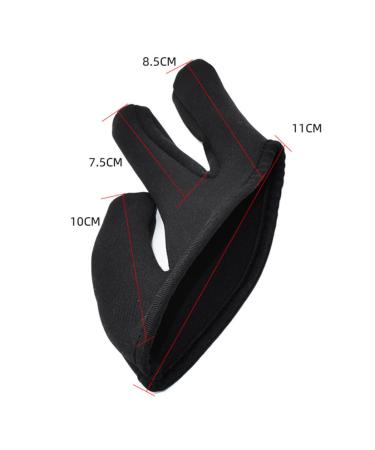 minkissy 1pc Hairdressing Three Finger Cover Hairdressing Finger Glove Hair Straightener Glove Tool Curling Wand Billiard Straightener Gloves Hair Dye Gloves Hairdressing Finger Cover Hand Black 11x10cm - Buy Online on GoSupps.com